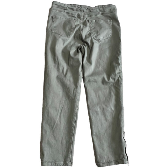 KanCan Olive Green Button Fly Pants, Size 12 (measured) - Picture 2 of 4